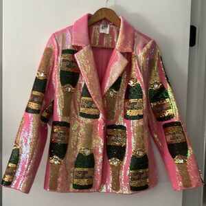 Queen of Sparkles Champagne Blazer